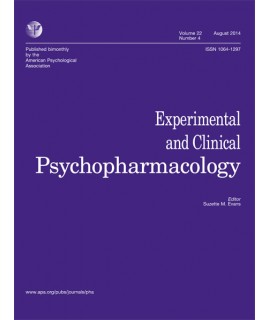 Experimental and Clinical Psychopharmacology